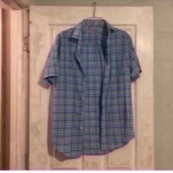 Peter Millar Blue Casual Button Down Shirt - Picture 1 of 5